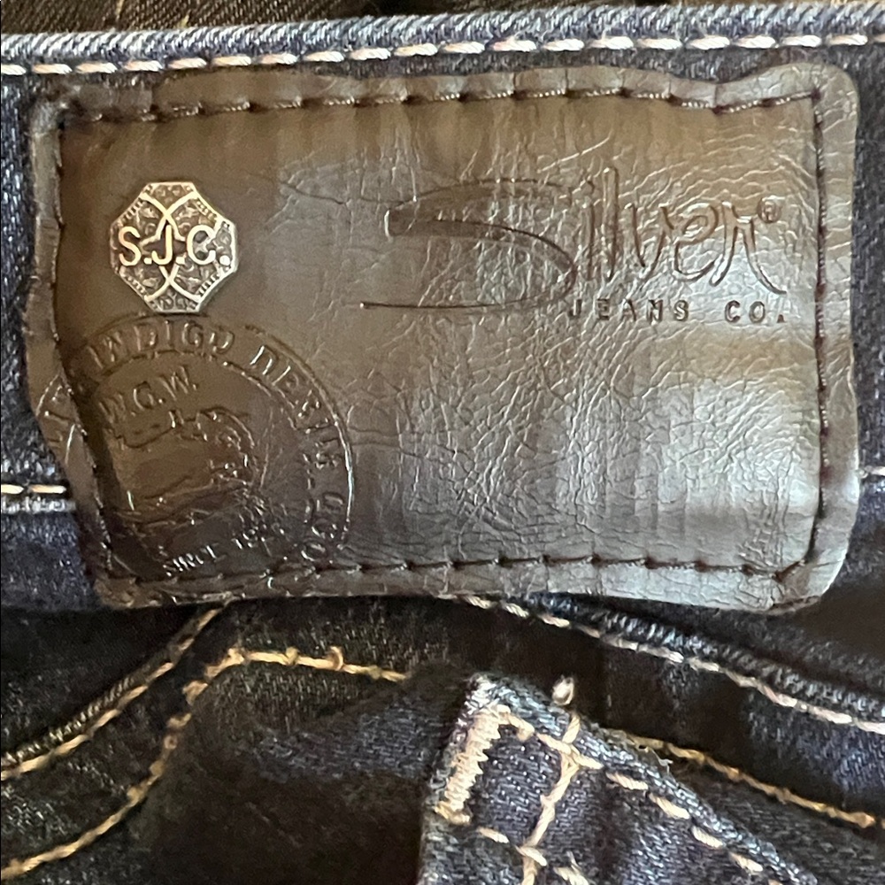 Silver Suki  Jesns Mid Capri 18 - Picture 8 of 13